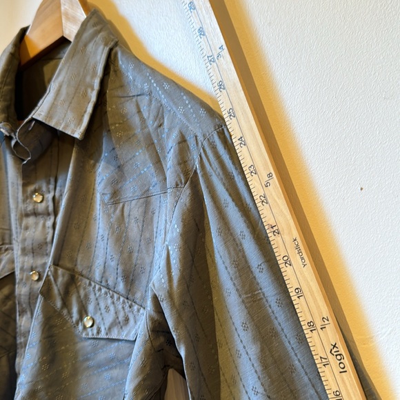 Mens Vintage Chute #1 Classic Long Sleeve Button Shirt Size Lrg Ck Measurements - Picture 4 of 6